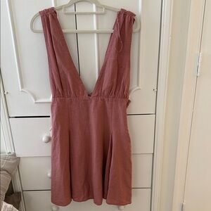 Zara Dusty Rose Backless Dress